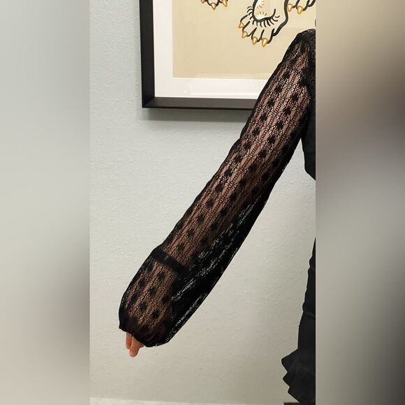 Stunning crochet, lace and embroidery black dress - Picture 16 of 16